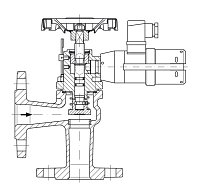 AW 33584 Quick-closing Valve, springloaded, angle pattern, electrical operation, double coil